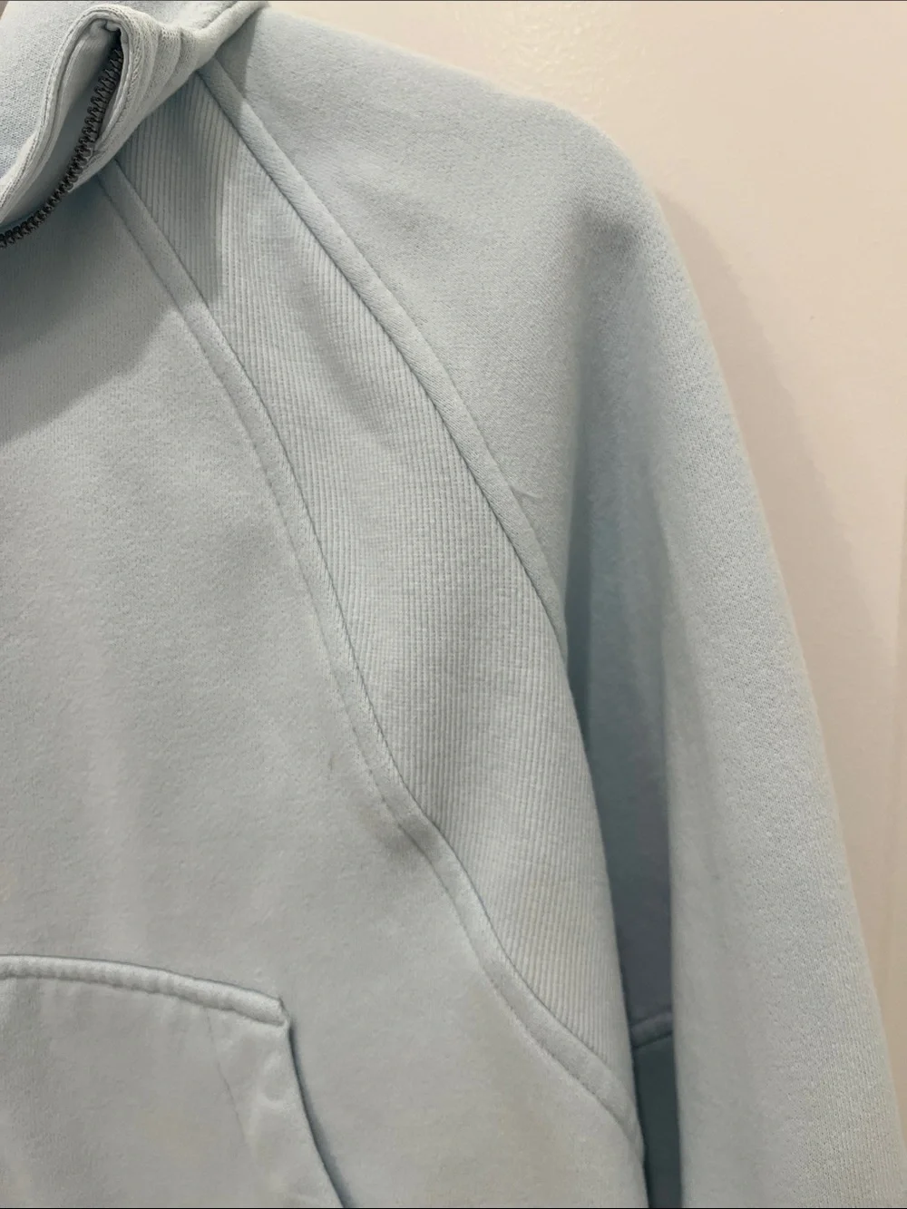 lululemon athletica Pale Blue Full-Zip Hooded Sweatshirt